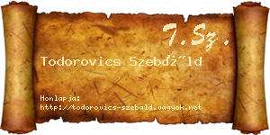 Todorovics Szebáld névjegykártya
